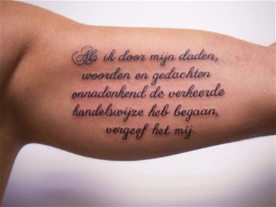 Tattoovoorbeelden Naam