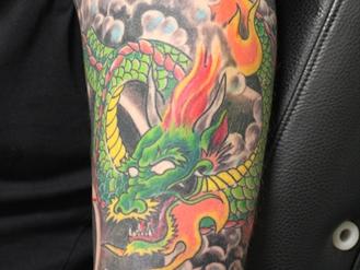 draken tattoo arm